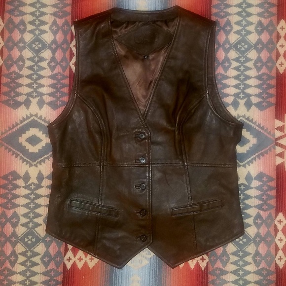 CAbi Jackets & Blazers - EUC {CAbi} Leather Vest sz M